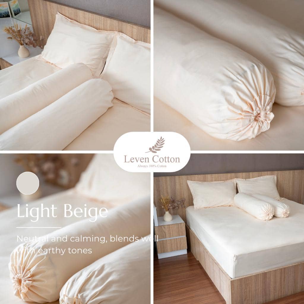 Leven Cotton - Sprei Set 100% Katun solid Color