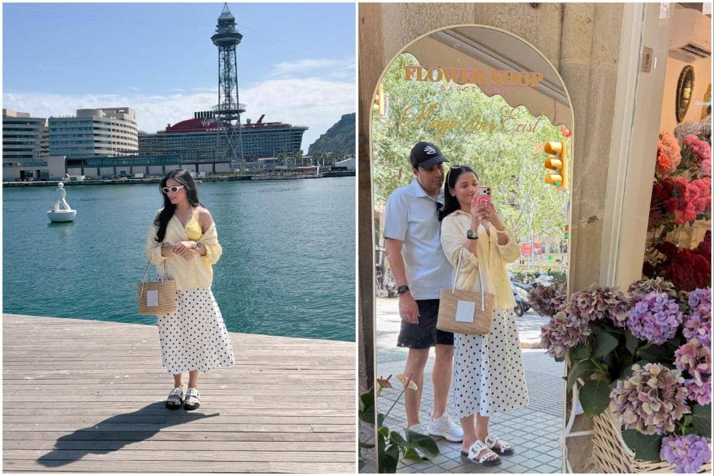 8 Potret Yunita Siregar dan Suami Liburan Musim Panas di Barcelona