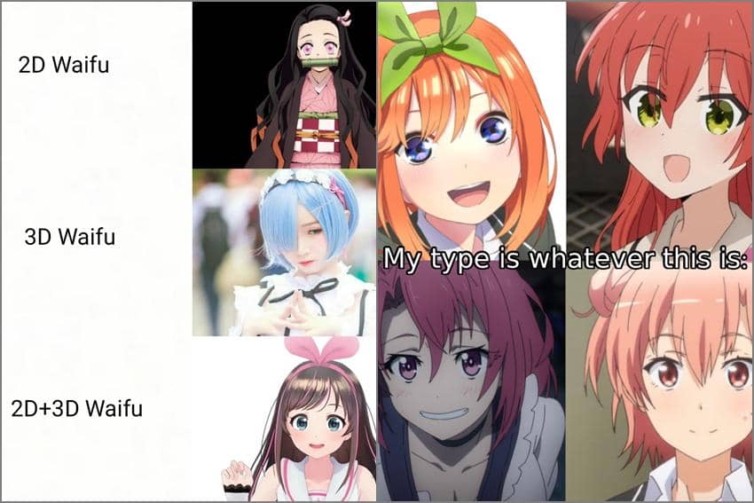 8 Meme Anime tentang Tipe, Beraneka Ragam!
