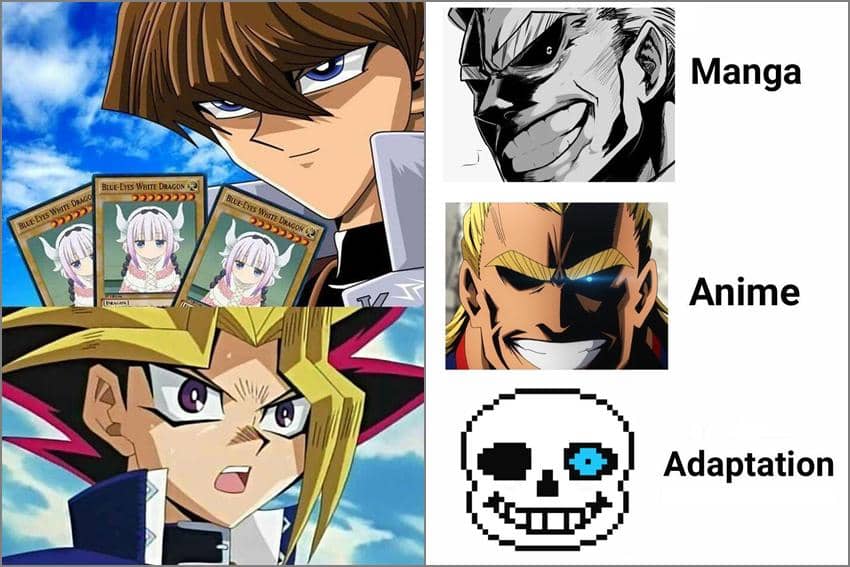8 Meme Karakter Anime Mata Biru, Kaiba Langsung Terpicu