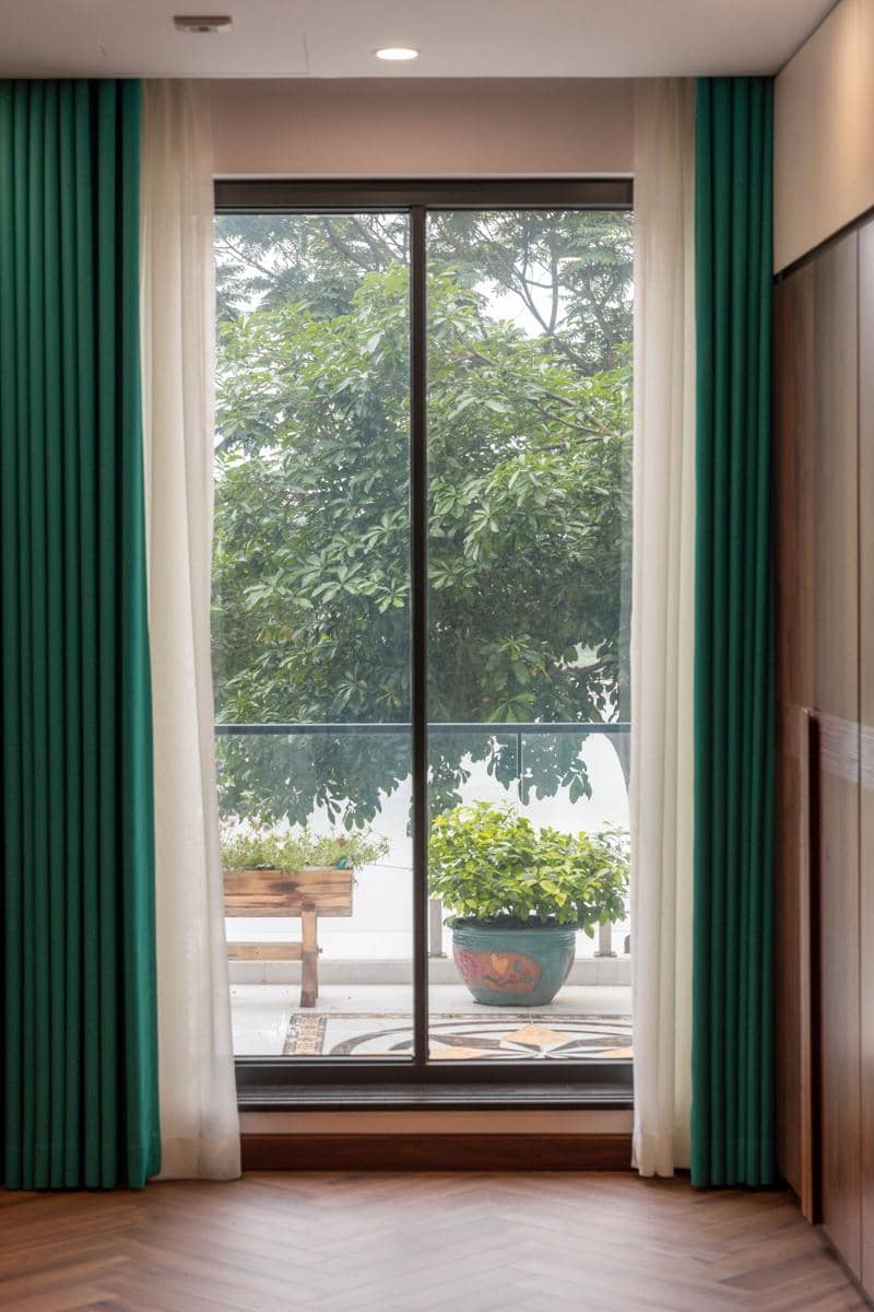 ilustrasi gorden warna emerald green