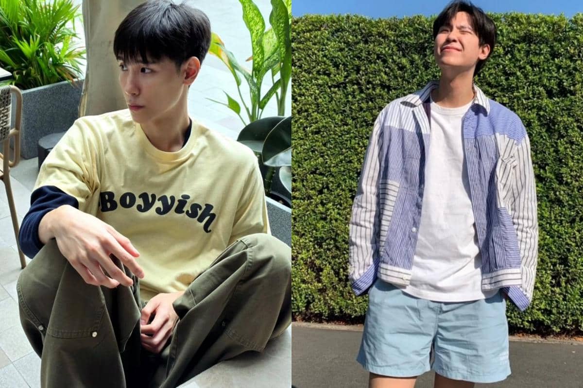 7 Ide Outfit ke Pantai ala Junior Panachai, Fresh dan Atraktif!