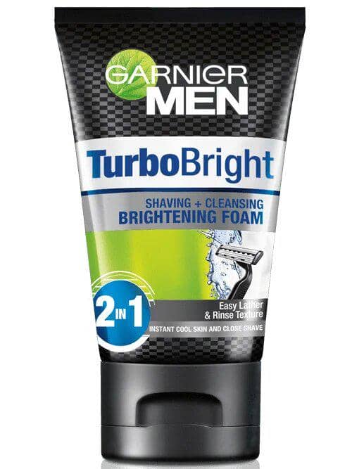 Garnier Men Turbo Bright Shaving Cleansing Foam