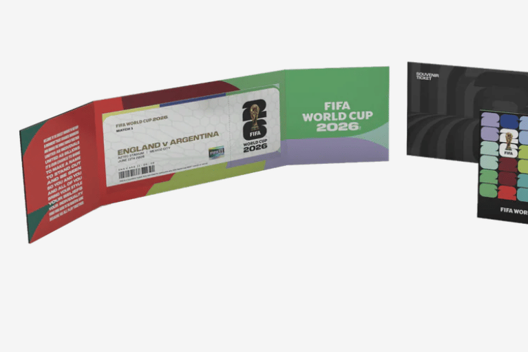 ilustrasi replika tiket Piala Dunia 2026