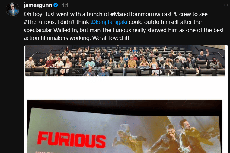 James Gunn Puji The Furious, Film Aksi Joe Taslim yang Jadi Sorotan! 