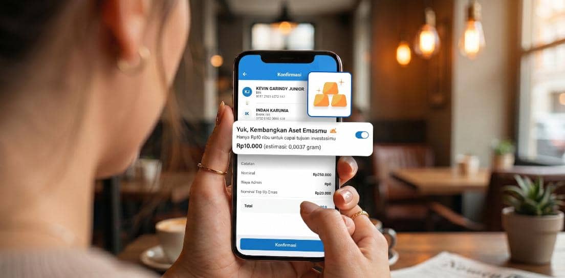 Praktis! BRI Hadirkan Fitur Toggle Nabung Emas Otomatis di BRImo