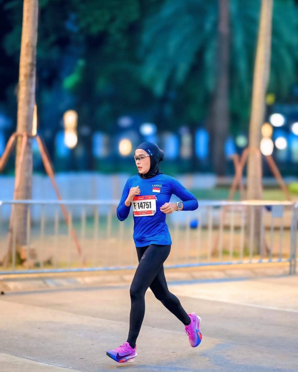 gaya artis di BTN Jakarta International Marathon (BTN JAKIM) 2026