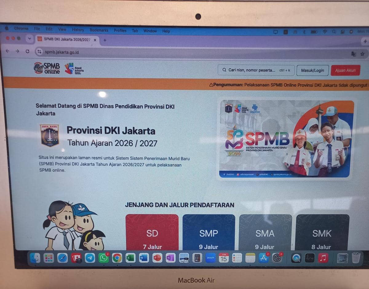Link pendaftaran SPMB 2026/2027 tingkat provinsi