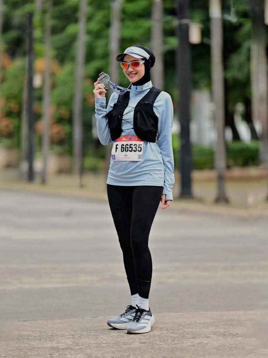 gaya artis di BTN Jakarta International Marathon (BTN JAKIM) 2026