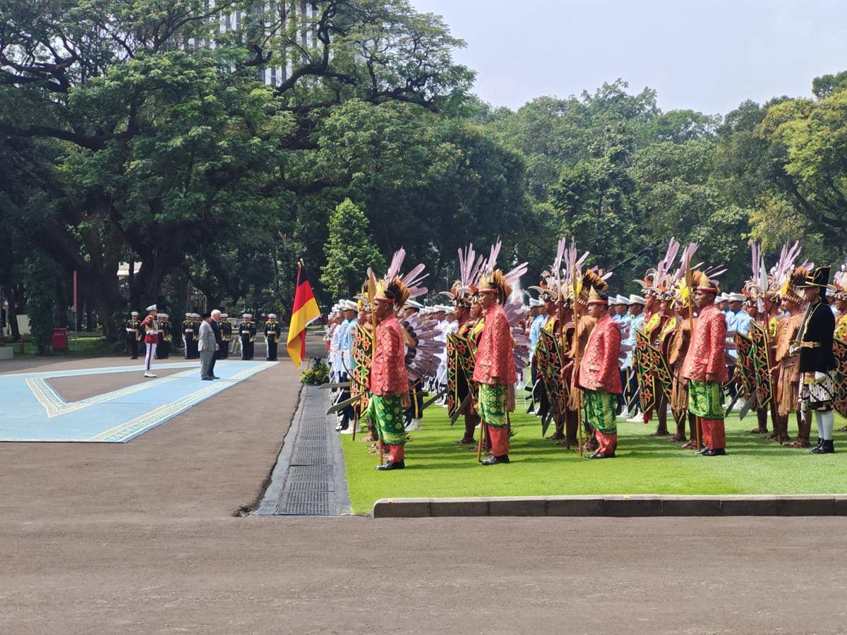 Presiden Prabowo Subianto menerima Presiden Jerman, Frank Walter Steinmeier, di Istana Merdeka, Jakarta, Senin (15/6/2026).