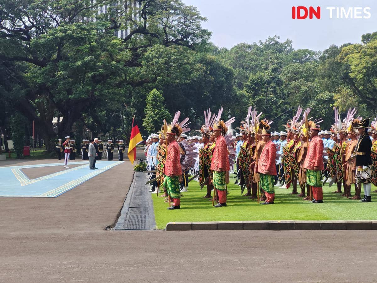 Presiden Prabowo Subianto menerima Presiden Jerman, Frank Walter Steinmeier, di Istana Merdeka, Jakarta, Senin (15/6/2026).