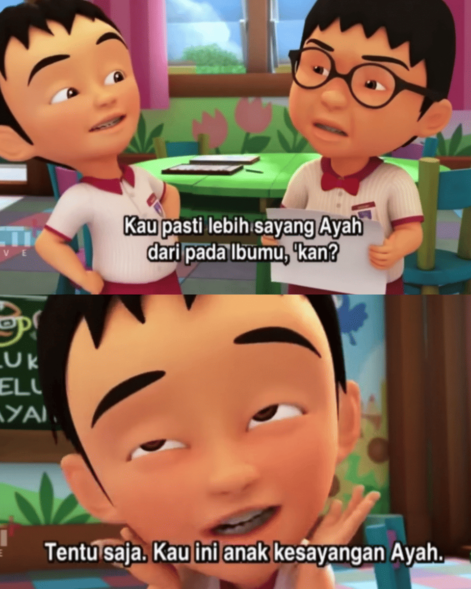 Meme asbun Fizi di Upin & Ipin episode Cucu Kesayangan Opah