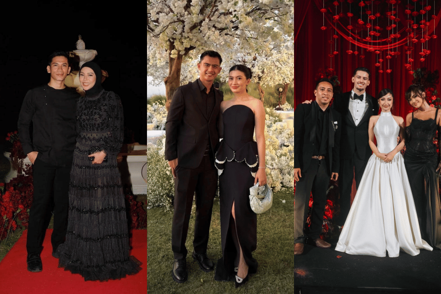 8 Gaya Couple Seleb di Resepsi Nikah Jennifer Coppen dan Justin Hubner