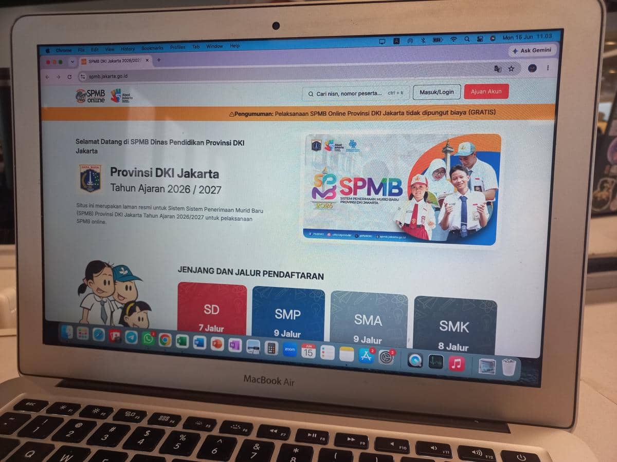 SPMB Sekolah Swasta Gratis 2026 DKI Dibuka, 10.109 Kursi Tersedia