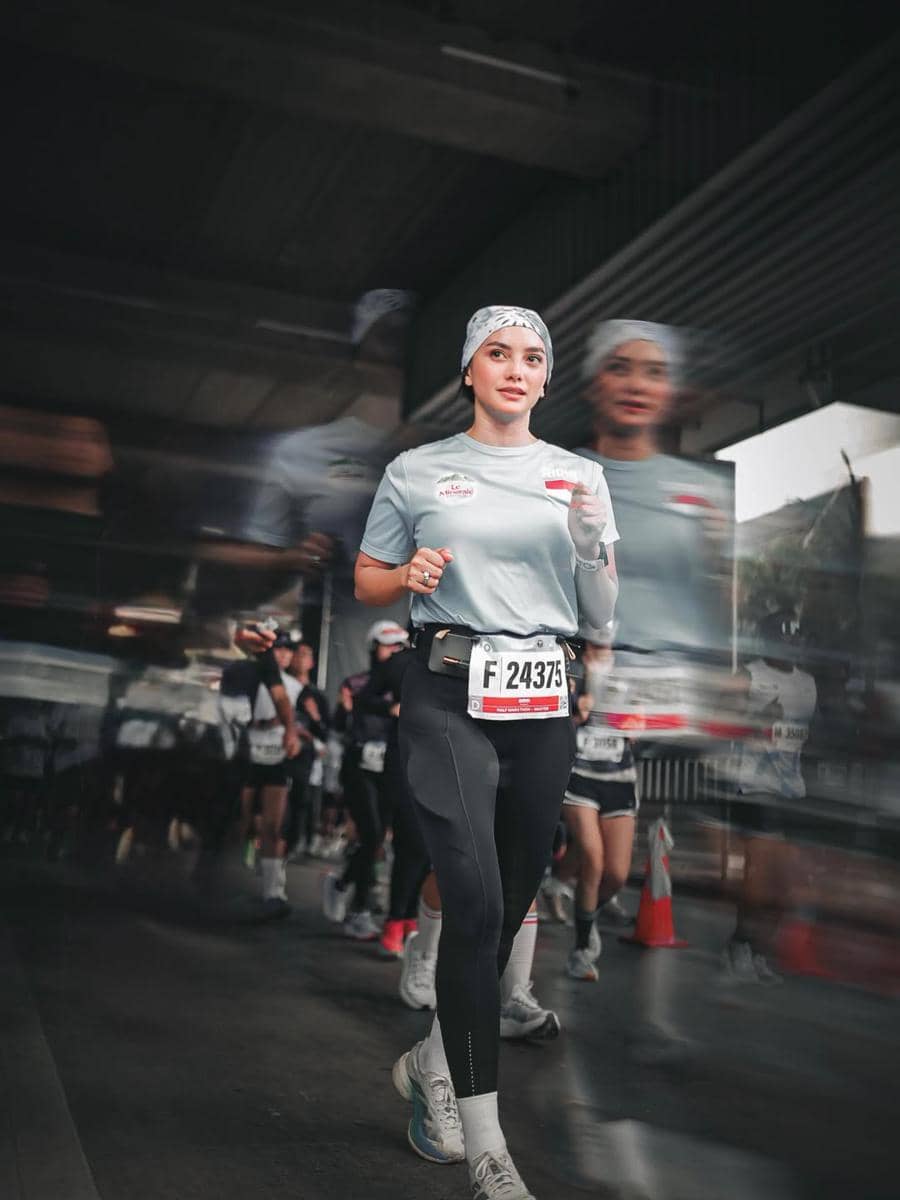 gaya artis di BTN Jakarta International Marathon (BTN JAKIM) 2026