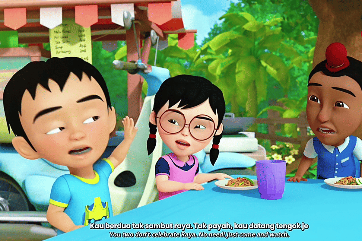 Meme asbun Fizi di Upin & Ipin episode Pelita Panjut