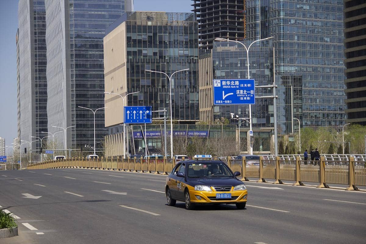 potret taksi di Beijing