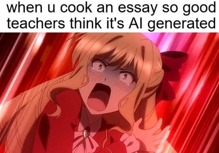 8 Meme Anime tentang Menulis Esai, Malah Dikira Pakai AI