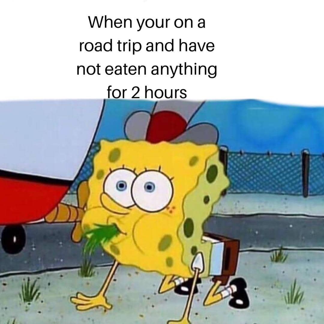 meme SpongeBob tentang kelaparan
