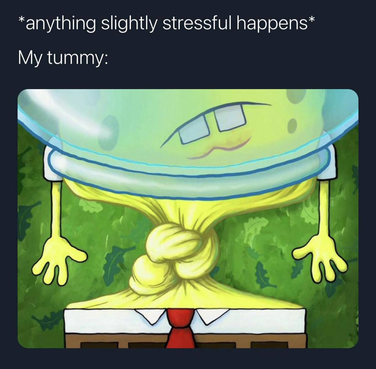 meme SpongeBob tentang kelaparan