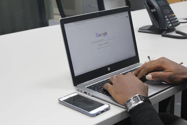 tampilan Google Chrome