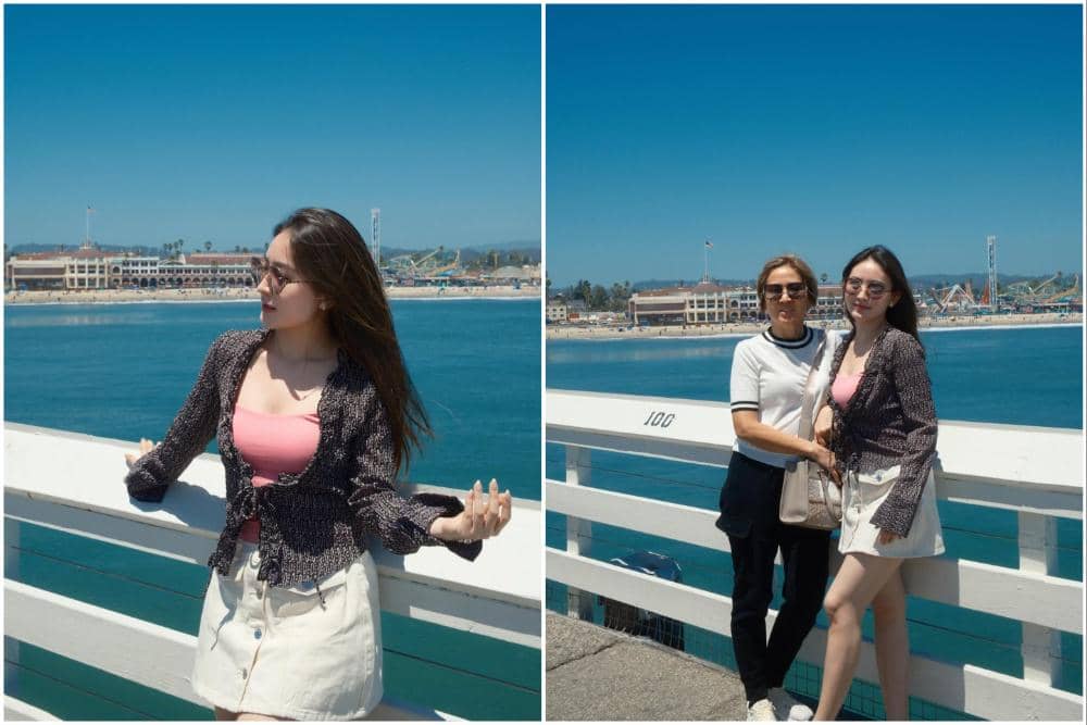 10 Potret Natasha Wilona Jalan-jalan di Santa Cruz, California!