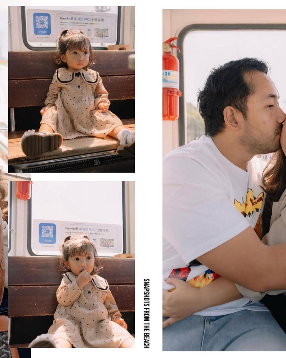 Kiky Saputri liburan di Busan bersama suami dan buah hati