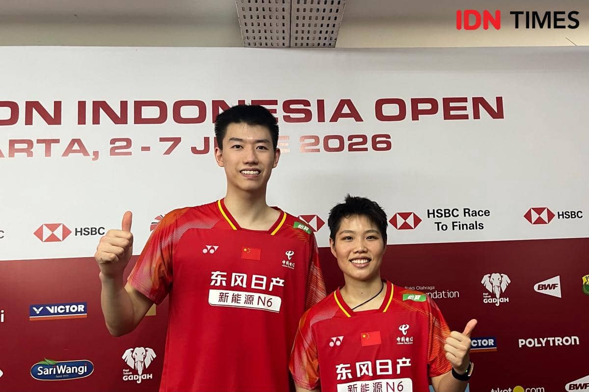 Feng Yan Zhe/Huang Dong Ping di Indonesia Open 2026 (IDN Times/Margith Damanik)
