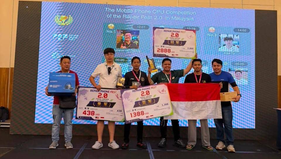 Kalahkan Peserta 7 Negara, Teknisi Apple Palembang Juara di Malaysia