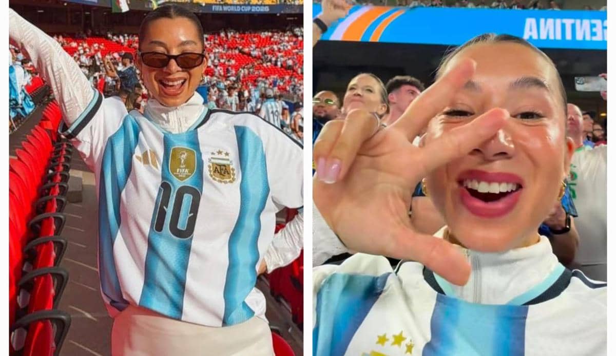 9 Potret Jennifer Bachdim Nonton Argentina vs Aljazair di Piala Dunia 2026