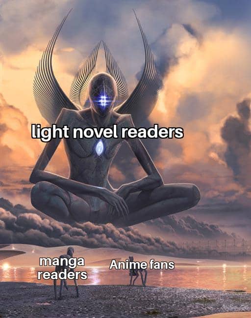 meme anime tentang pembaca light novel