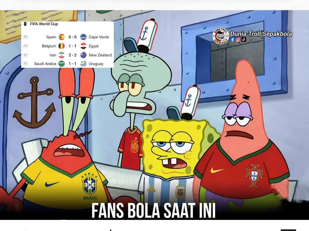 8 Meme Banjir Skor Kembar Piala Dunia 2026, Bikin Penonton Bosan?