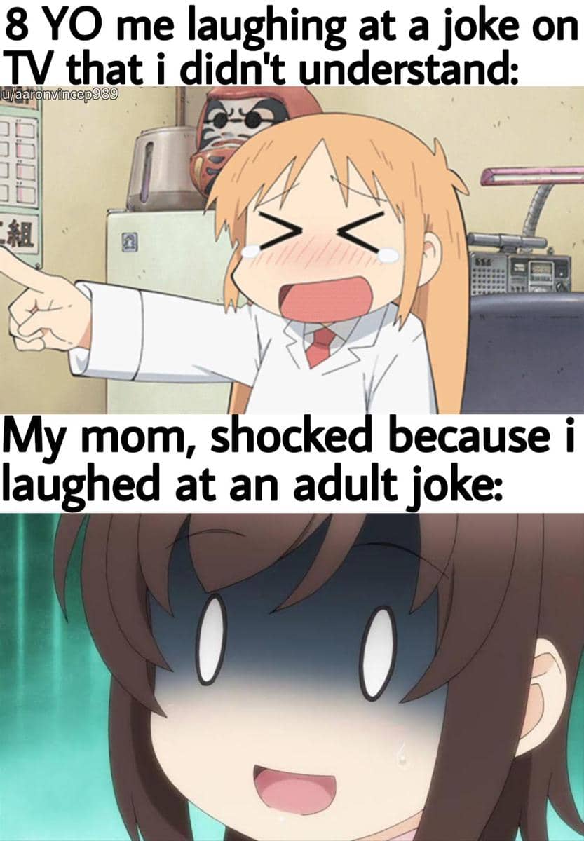 meme anime tentang dihukum orangtua
