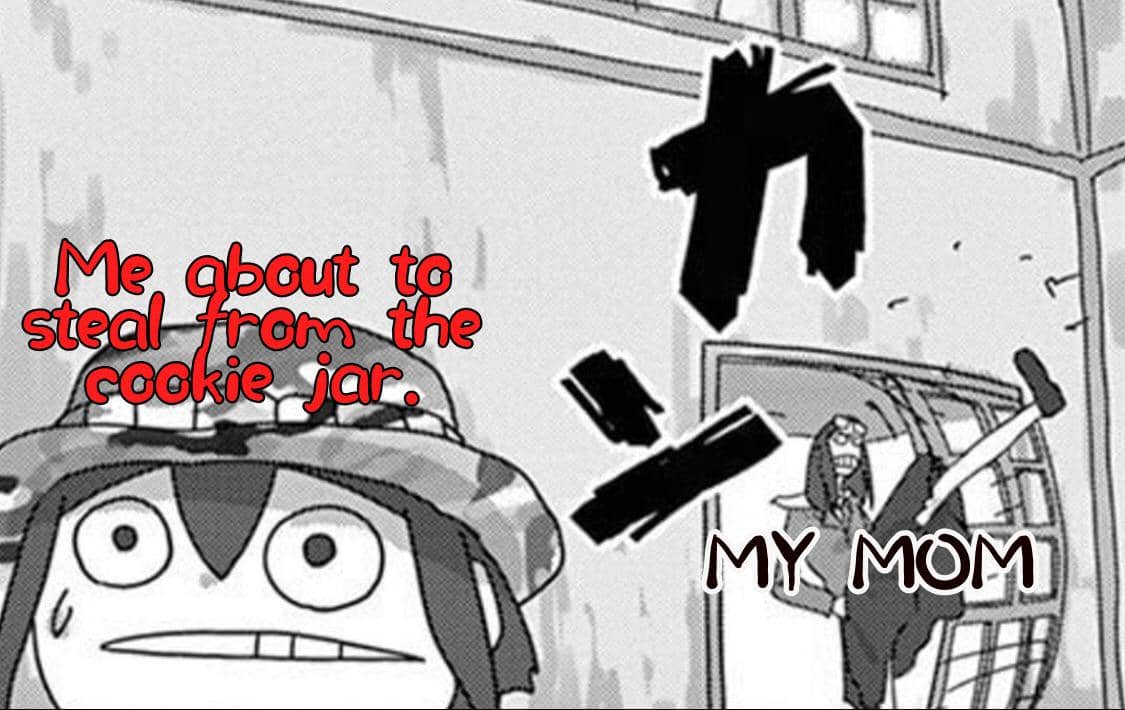 meme anime tentang dihukum orangtua