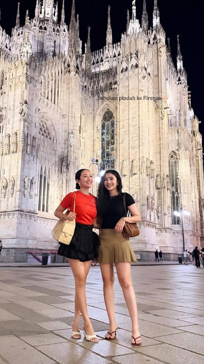 Enzy Storia, Febby Rastanty dan Hesti Liburan di Italia (instagram.com/enzystoria)