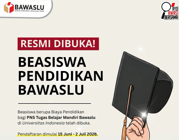 Beasiswa Pendidikan Bawaslu 2026