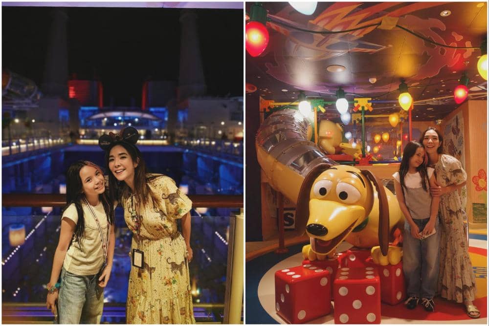 10 Potret Gisella Anastasia dan Gempita Liburan Naik Disney Cruise