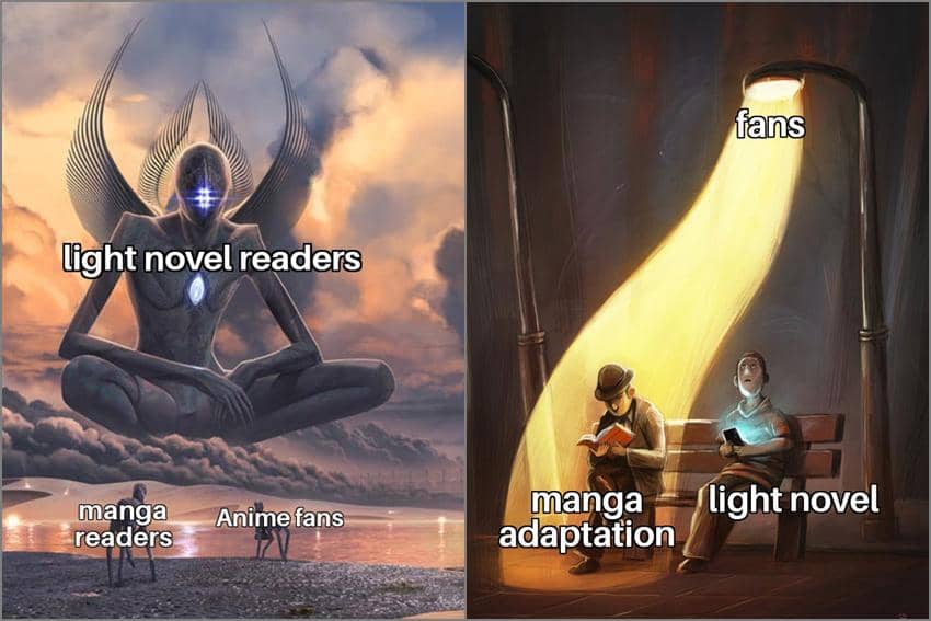 8 Meme Anime tentang Pembaca Light Novel, Pengen Tampil Beda?