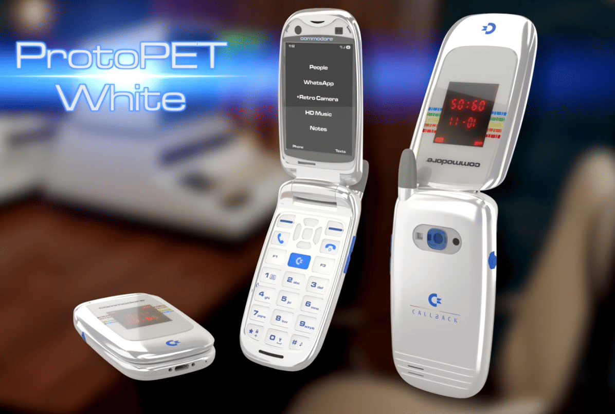 Commodore Callback 8020 varian warna ProtoPET White