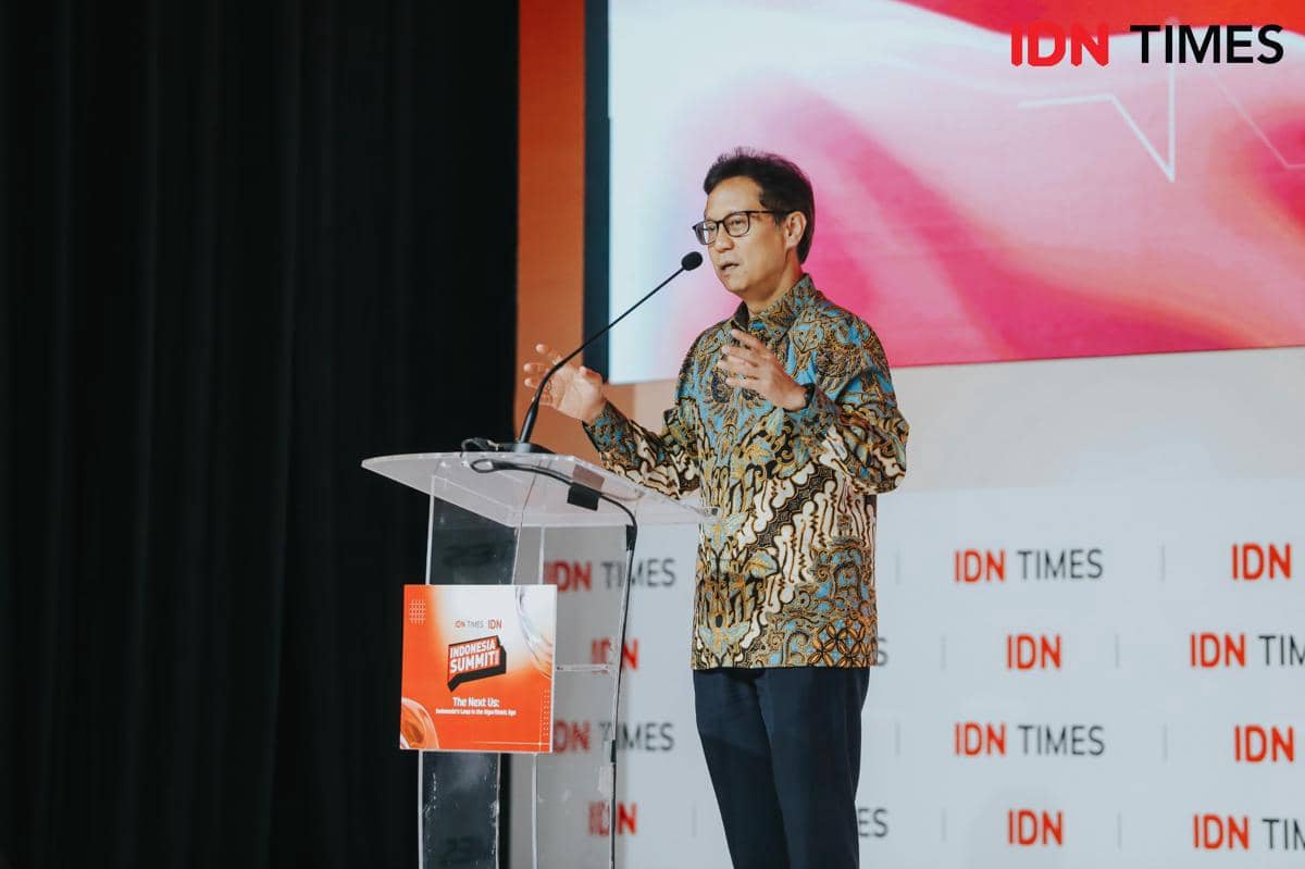 Menteri Kesehatan Budi Gunadi Sadikin si acara Indonesia Summit 2026.