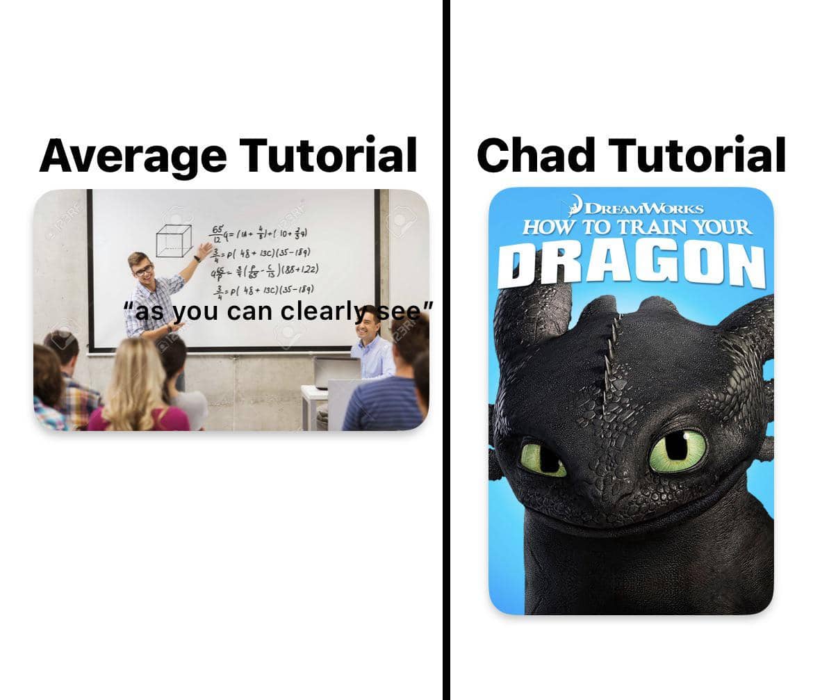 meme kartun tentang tutorial