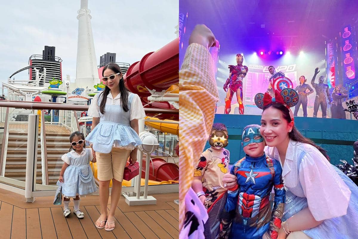 7 Potret Nagita Slavina dan Anak-anak Liburan di Disney Cruise