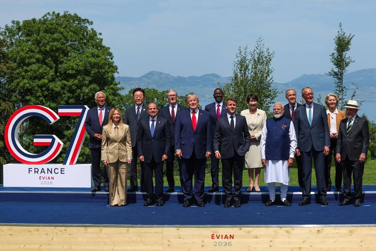 Para pemimpin negara sedang menghadiri Konferensi Tingkat Tinggi (KTT) G7 2026 di Evian, Prancis.