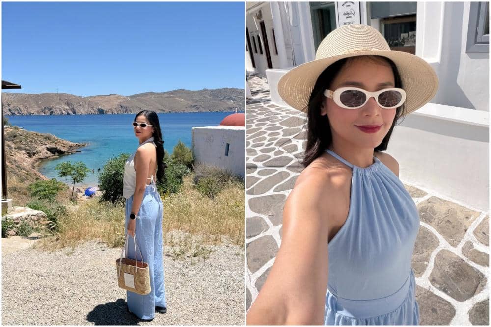 10 Potret Yunita Siregar Liburan di Pulau Mykonos, Yunani!