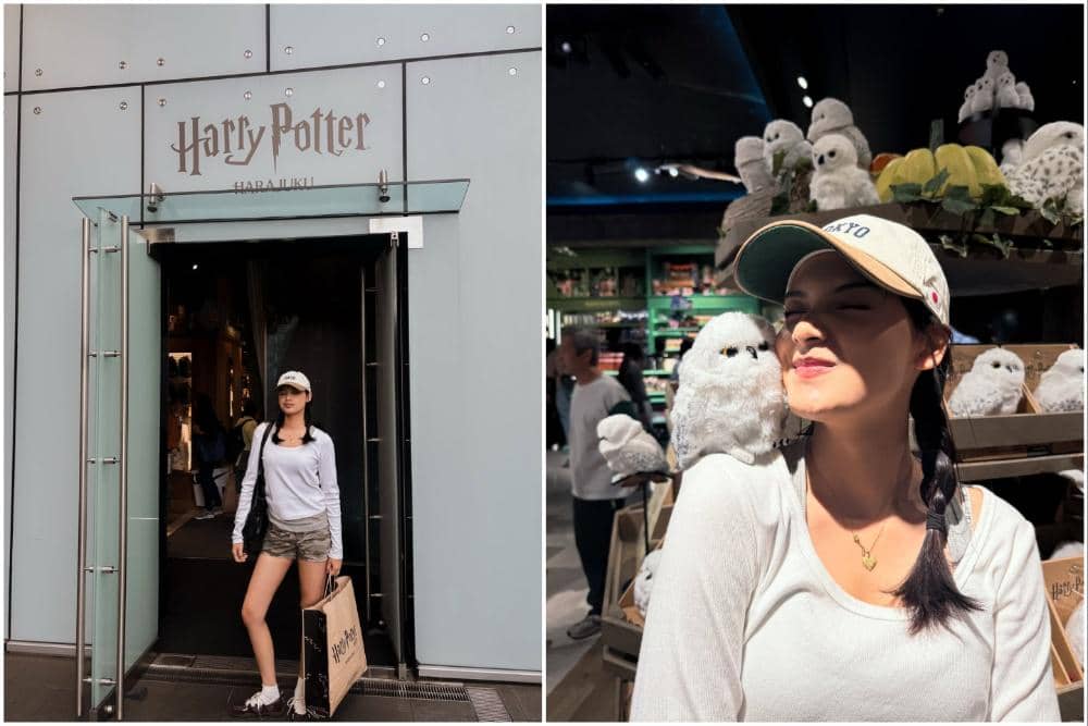 10 Potret Callista Arum ke Harry Potter Shop Harajuku, Jepang!