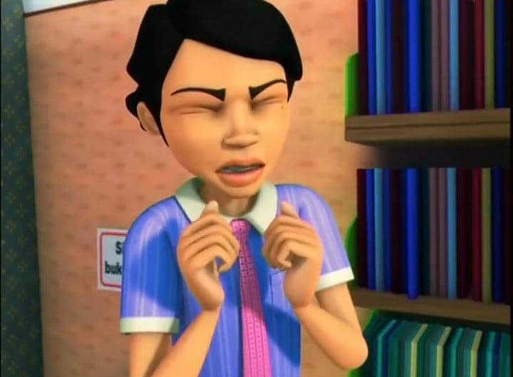cuplikan Upin & Ipin episode Seronoknya Membaca 