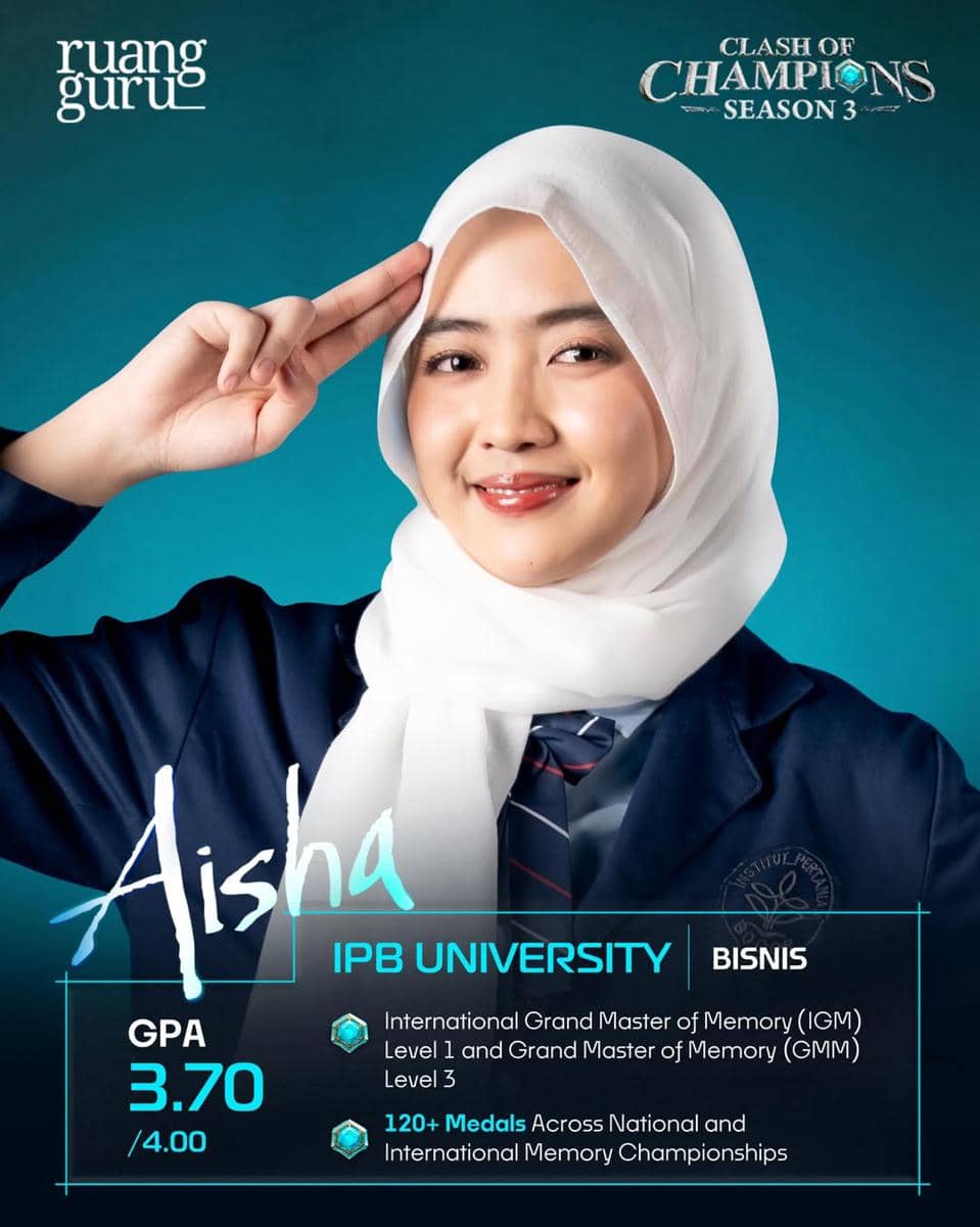 Aisha, peserta Clash of Champions Season 3 Batch 2