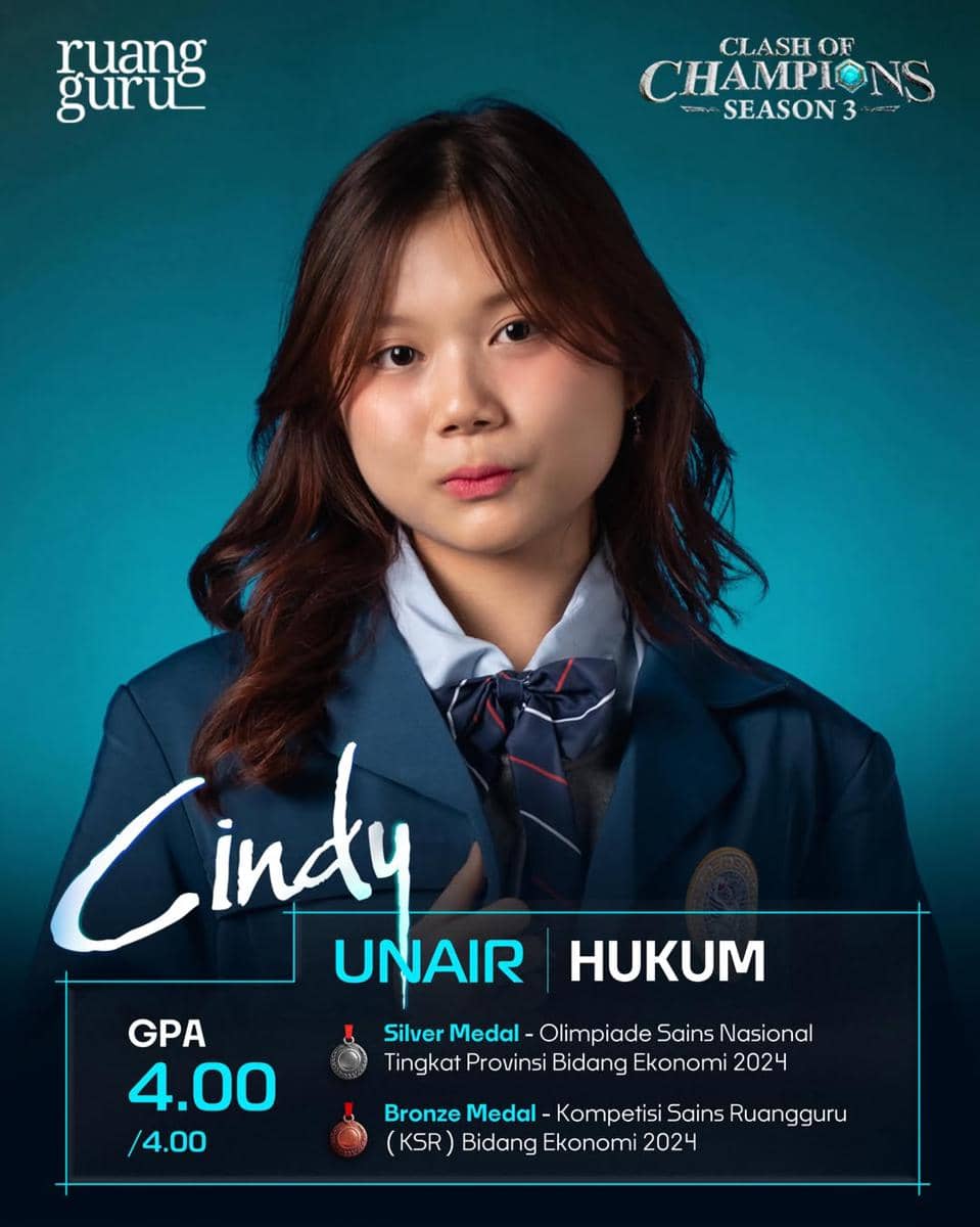 Cindy, peserta Clash of Champions Season 3 Batch 2