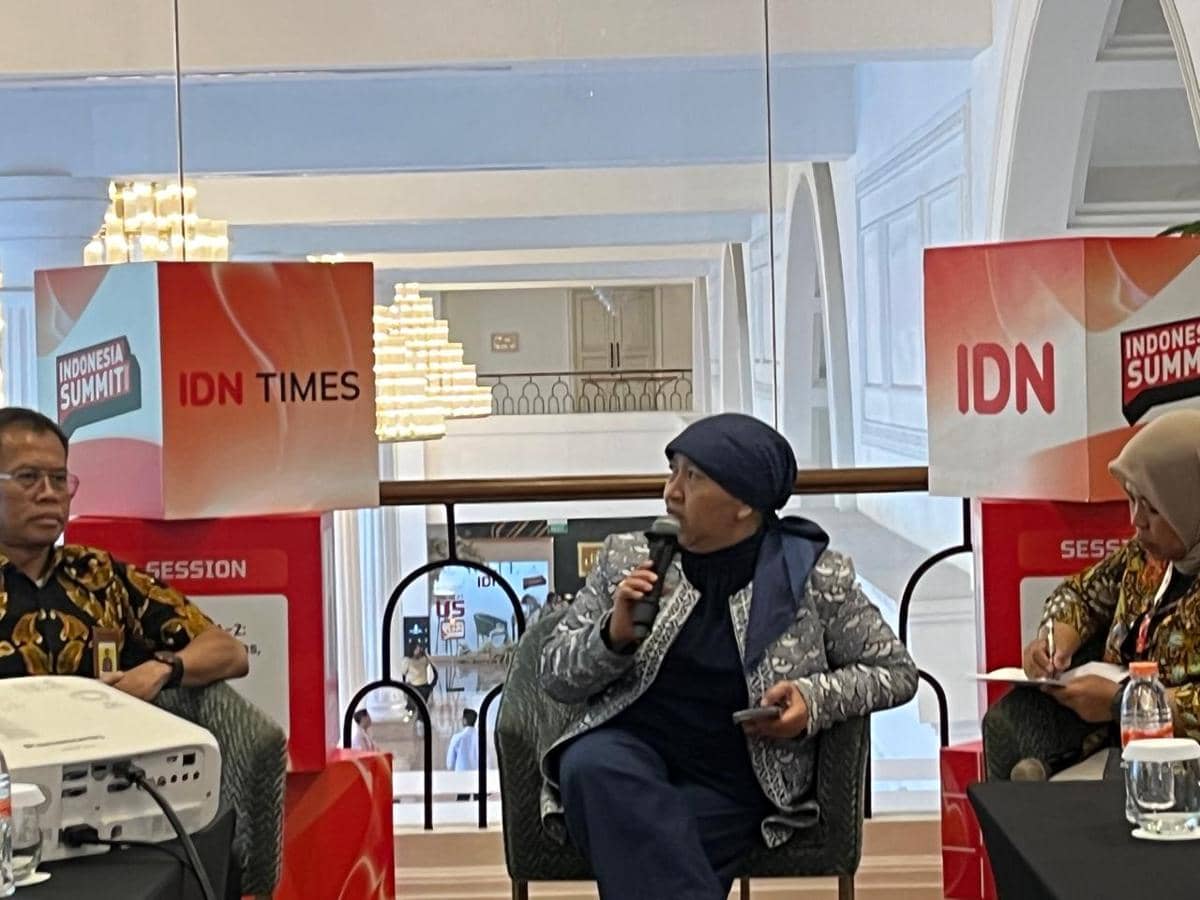 Direktur Penyuluhan, Pelayanan, dan Hubungan Masyarakat Direktorat Jenderal Pajak, Inge Diana Rismawanti dalam leap lab Indonesia Summit.