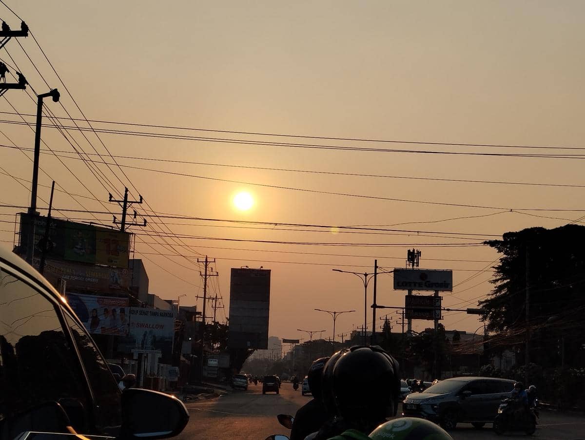 Cuaca panas di Kota Semarang. (IDN Times/Dhana Kencana)
